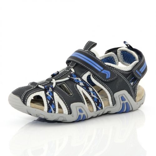 Сини обувки за момче - летни, със залепване, маркови, италиански