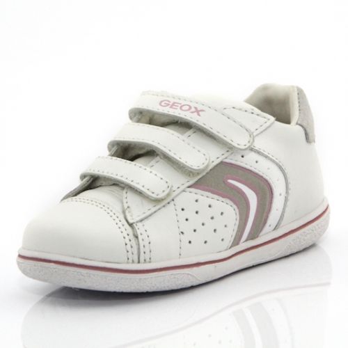 Дишащи Бебешки обувки GEOX B2234H 00043 C0406 - бели с розово