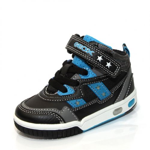 Light Up sneakers GEOX B3447E 05411 C9221 (black/blue)