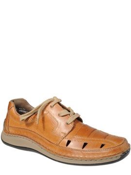 Мъжки обувки Rieker -  кафяви с връзки