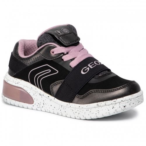 Light Up Shoes GEOX J928DA 0NF6K C0618 - black/pink