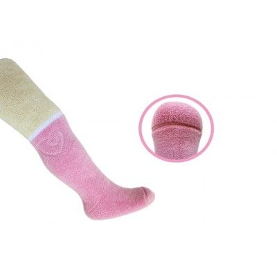 REWON 508013 Бебешки двулицев термо чорапогащник, Бледожълт/розов