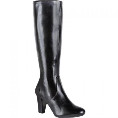 Women's Leather Boots GEOX D13V8U 00043 C9999 - black