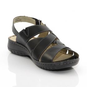 CAPRICE 9-28650-20 Women's platform sandals - Black