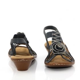 RIEKER 64477-14 Дамски сандали с патентован комфорт - сини