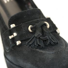 Обувки GEOX - велурени черни 