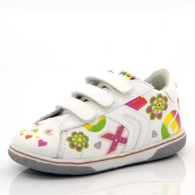 Pantofi fete GEOX multicolor cu velcro 