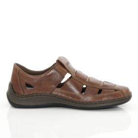 RIEKER 05277-25 Мъжки обувки с патентован комфорт -  кафяви без връзки
