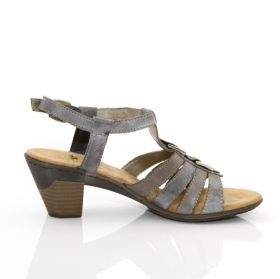 RIEKER 67354-40 Дамски сандали с патентован комфорт - сиви