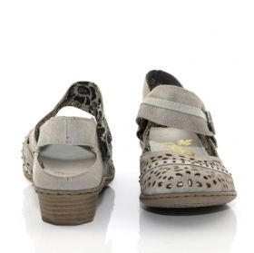 RIEKER 42876-43 Дамски обувки  с патентован комфорт - сиви