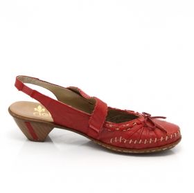 RIEKER 46772-33 Дамски обувки с патентован комфорт - червени