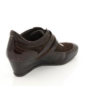 Дишащи Дамски обувки GEOX D93W0B OEV21 C6009 на платформа - кафяви