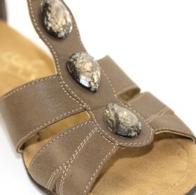 RIEKER 68283-25 Дамски сандали с патентован комфорт - бежови