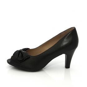 CAPRICE 9-29304-20 Women's Black Shoes With Bow