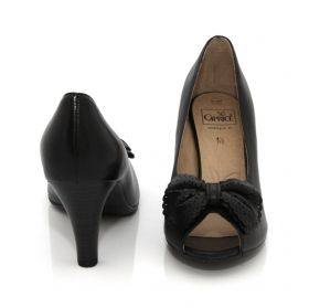 CAPRICE 9-29304-20 Women's Black Shoes With Bow
