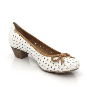 CAPRICE 9-22302-20 Women's Shoes - White with Beige