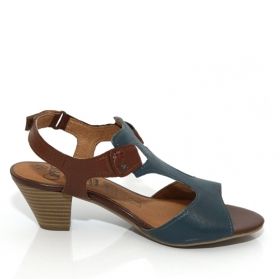 Немски Дамски сандали CAPRICE 9-28201-22 - кафяви със синьо