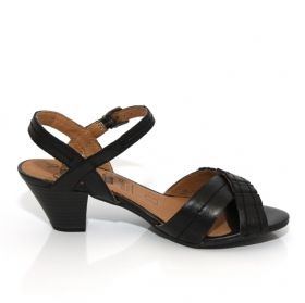 Немски Дамски сандали CAPRICE 9-28202-22 - черни с ток