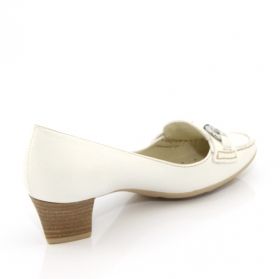Women`s high heel moccasins GEOX D81PCB 00046 C1000 (white)