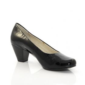 Дамски черни официални обувки с токче