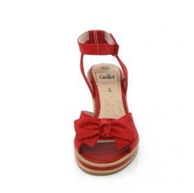 CAPRICE 9-28301-20 Women's platform sandals (red)