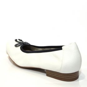 Women`s ballet pumps CAPRICE 9-22156-22 - white with blue