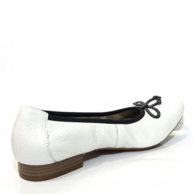 Women`s ballet pumps CAPRICE 9-22156-22 - white with blue