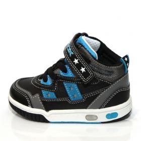 Light Up sneakers GEOX B3447E 05411 C9221 (black/blue)