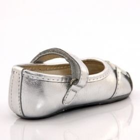 Обувки за прохождащи GEOX - бели с брокат