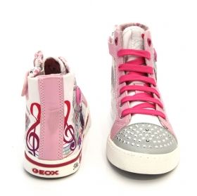 Girls' Sneakers GEOX J MOVIE J3277T 000AW C0680 (white/pink)