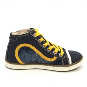 GEOX J4281D 04310 C0657 sneakers (navy/yellow)