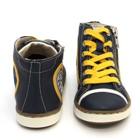 GEOX J4281D 04310 C0657 sneakers (navy/yellow)
