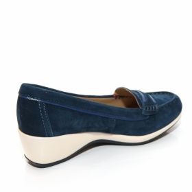 Дишащи Дамски обувки на платформа GEOX TABITHA D4266A 021ZK C4314 - сини