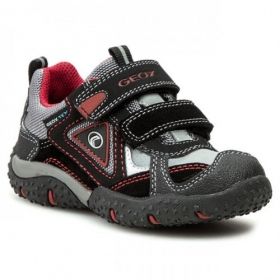 Дишащи Детски обувки GEOX J3442E 0FU50 C0043 - черни с червено