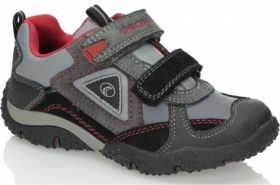 Дишащи Детски обувки GEOX J3442E 0FU50 C0043 - черни с червено