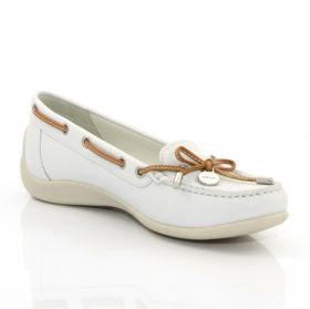 Women's Moccasins GEOX D3255A 00043 C1000 (white)