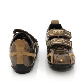 Детски лачени обувки с лепки GEOX J8304S 00066 C2005, Златисти