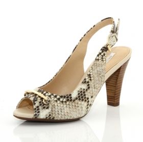 Women's high heel sandals GEOX D32HJA 000RY C5000 (beige)