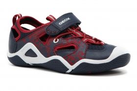 Sneaker bassa GEOX - grigio/rosso
