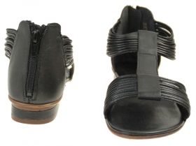 RIEKER 61074-00 Дамски сандали с патентован комфорт - черни