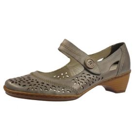 Дамски обувки RIEKER 44767-42 с патентован комфорт - сиви
