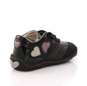 Baby Toddler Shoes GEOX B0334Q 06622 C9999 (black/with hearts)