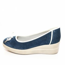 Дишащи Дамски обувки на платформа GEOX D4230C 00022 C4006 - сини