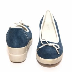 Дишащи Дамски обувки на платформа GEOX D4230C 00022 C4006 - сини