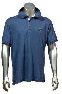 Мъжка риза GEOX M2210D T1289 F4070 - синя с къс ръкав