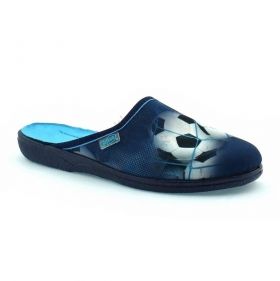 BEFADO 201Q090 Papuci de casa din textil cu mingi de fotbal