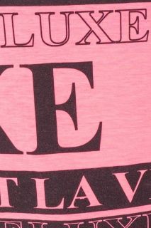 Neon Pink Luxe Life Multi Print T Shirt PARISIAN