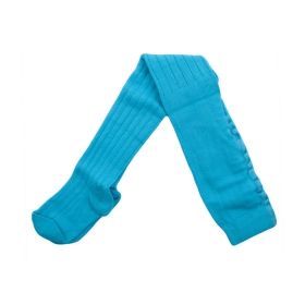 REWON 504004 Детски хипоалерегнен рипс чорапогащник в тюркоазено синьо