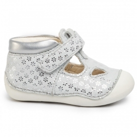 Дишащи Бебешки обувки GEOX TUTIM B9240A 007NF C1000, бели