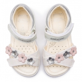 Дишащи Бебешки сандали GEOX VERRED B9221C 0BCLG C1000, бели